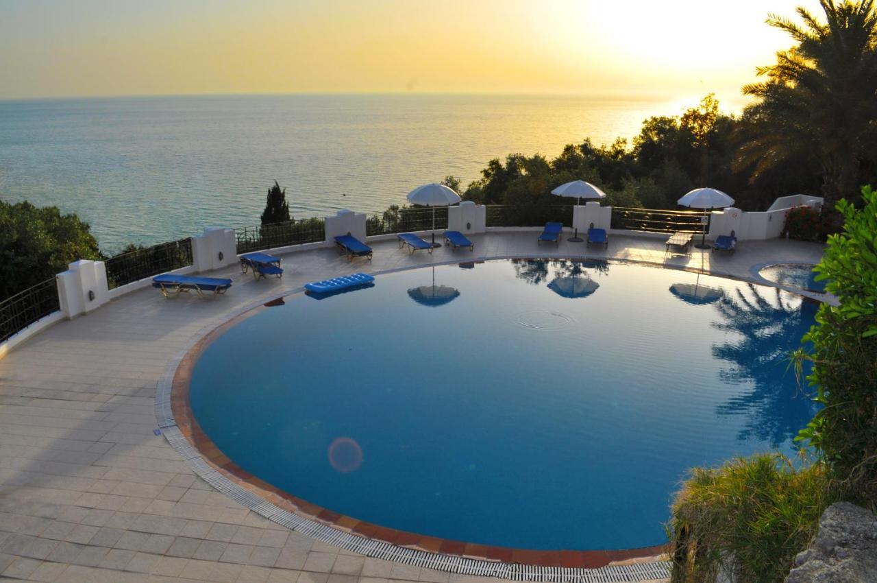 Holiday Apartments Maria With Pool And Panorama View - Agios Gordios Beach Exterior photo