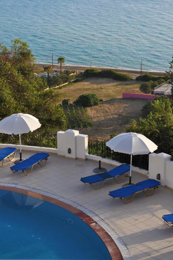 Holiday Apartments Maria With Pool And Panorama View - Agios Gordios Beach Exterior photo