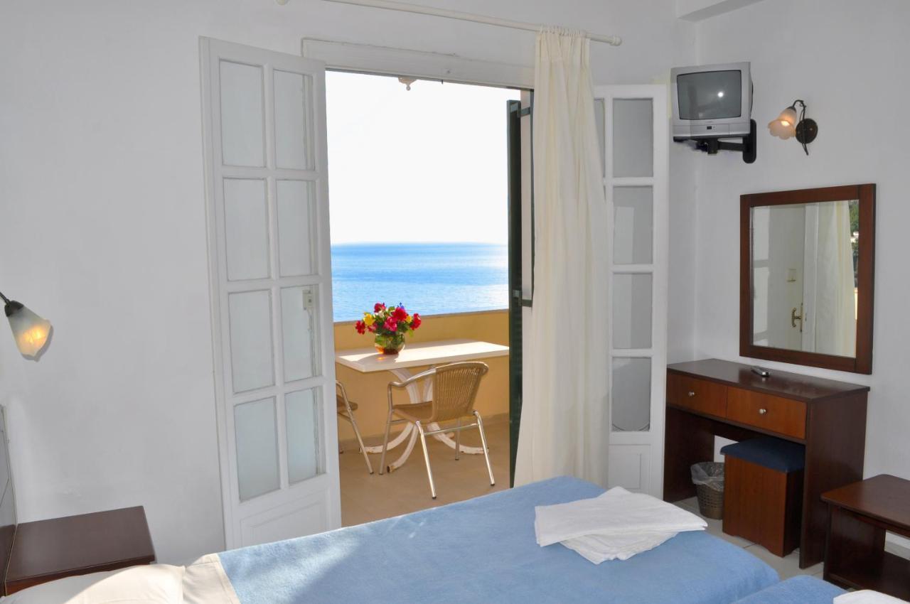 Holiday Apartments Maria With Pool And Panorama View - Agios Gordios Beach Exterior photo