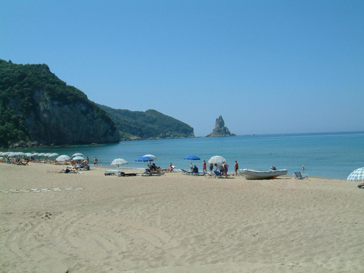 Holiday Apartments Maria With Pool And Panorama View - Agios Gordios Beach Exterior photo